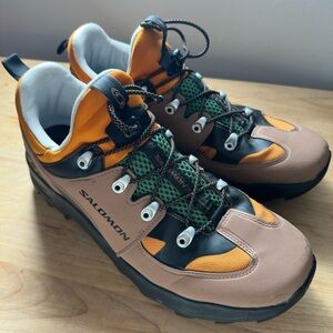 Salomon Men's Raid Wind Golden Oak 75th Anniversary Trail Sneakers Size 12